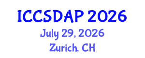 International Conference on Control System Design and Automation Process (ICCSDAP) July 29, 2026 - Zurich, Switzerland