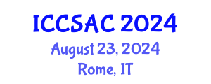 International Conference on Control Systems and Automatic Control (ICCSAC) August 23, 2024 - Rome, Italy