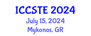 International Conference on Control Systems and Transportation Engineering (ICCSTE) July 15, 2024 - Mykonos, Greece