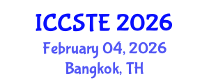 International Conference on Control Systems and Transportation Engineering (ICCSTE) February 04, 2026 - Bangkok, Thailand