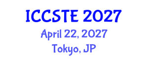International Conference on Control Systems and Transportation Engineering (ICCSTE) April 22, 2027 - Tokyo, Japan