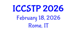 International Conference on Control Systems Theory and Practice (ICCSTP) February 18, 2026 - Rome, Italy