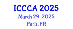 International Conference on Coordination Chemistry and Applications (ICCCA) March 29, 2025 - Paris, France