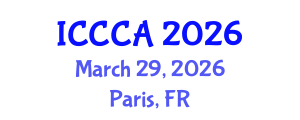 International Conference on Coordination Chemistry and Applications (ICCCA) March 29, 2026 - Paris, France