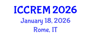 International Conference on Coral Reef Evaluation and Monitoring (ICCREM) January 18, 2026 - Rome, Italy
