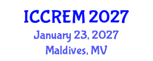 International Conference on Coral Reef Evaluation and Monitoring (ICCREM) January 23, 2027 - Maldives, Maldives