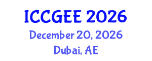 International Conference on Corporate Governance in Emerging Economies (ICCGEE) December 20, 2026 - Dubai, United Arab Emirates International Conference on Corporate Governance in Emerging Economies (ICCGEE) December 20, 2026 - Dubai, United Arab Emirates