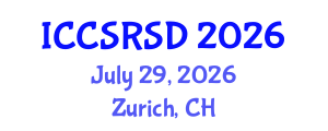 International Conference on Corporate Social Responsibility and Sustainable Development (ICCSRSD) July 29, 2026 - Zurich, Switzerland