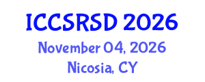 International Conference on Corporate Social Responsibility and Sustainable Development (ICCSRSD) November 04, 2026 - Nicosia, Cyprus