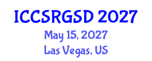 International Conference on Corporate Social Responsibility, Governance and Sustainable Development (ICCSRGSD) May 15, 2027 - Las Vegas, United States International Conference on Corporate Social Responsibility, Governance and Sustainable Development (ICCSRGSD) May 15, 2027 - Las Vegas, United States