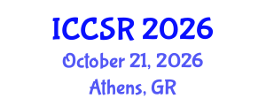 International Conference on Corporate Social Responsibility (ICCSR) October 21, 2026 - Athens, Greece