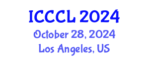 International Conference on Corpus and Cognitive Linguistics (ICCCL) October 28, 2024 - Los Angeles, United States