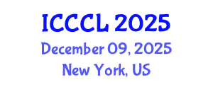 International Conference on Corpus and Cognitive Linguistics (ICCCL) December 09, 2025 - New York, United States