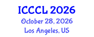 International Conference on Corpus and Cognitive Linguistics (ICCCL) October 28, 2026 - Los Angeles, United States