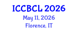 International Conference on Corpus Based Computational Linguistics (ICCBCL) May 11, 2026 - Florence, Italy International Conference on Corpus Based Computational Linguistics (ICCBCL) May 11, 2026 - Florence, Italy
