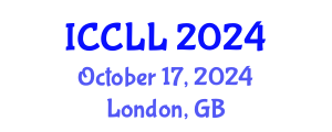 International Conference on Corpus Linguistics and Lexicology (ICCLL) October 17, 2024 - London, United Kingdom