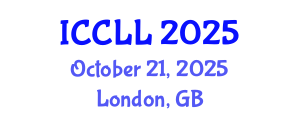 International Conference on Corpus Linguistics and Lexicology (ICCLL) October 21, 2025 - London, United Kingdom