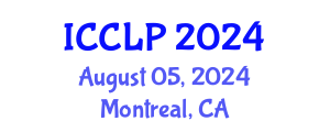 International Conference on Corpus Linguistics and Pragmatics (ICCLP) August 05, 2024 - Montreal, Canada