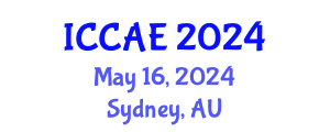 International Conference on Corrosion and Applied Electrochemistry (ICCAE) May 16, 2024 - Sydney, Australia
