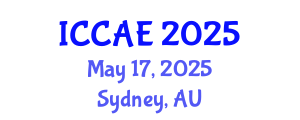 International Conference on Corrosion and Applied Electrochemistry (ICCAE) May 17, 2025 - Sydney, Australia