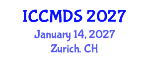 International Conference on Corrosion and Materials Degradation Studies (ICCMDS) January 14, 2027 - Zurich, Switzerland International Conference on Corrosion and Materials Degradation Studies (ICCMDS) January 14, 2027 - Zurich, Switzerland