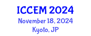 International Conference on Corrosion Engineering and Materials (ICCEM) November 18, 2024 - Kyoto, Japan