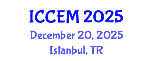 International Conference on Corrosion Engineering and Materials (ICCEM) December 20, 2025 - Istanbul, Turkey