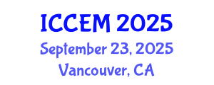 International Conference on Corrosion Engineering and Materials (ICCEM) September 23, 2025 - Vancouver, Canada