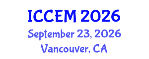 International Conference on Corrosion Engineering and Materials (ICCEM) September 23, 2026 - Vancouver, Canada