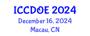 International Conference on Cosmetic Dentistry, Odontology and Endodontics (ICCDOE) December 16, 2024 - Macau, China