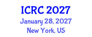 International Conference on Cosmic Ray (ICRC) January 28, 2027 - New York, United States International Conference on Cosmic Ray (ICRC) January 28, 2027 - New York, United States