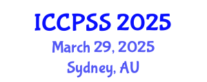 International Conference on Counseling, Psychology and Social Science (ICCPSS) March 29, 2025 - Sydney, Australia