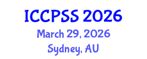 International Conference on Counseling, Psychology and Social Science (ICCPSS) March 29, 2026 - Sydney, Australia