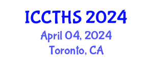 International Conference on Counter Terrorism and Human Security (ICCTHS) April 04, 2024 - Toronto, Canada