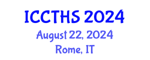 International Conference on Counter Terrorism and Human Security (ICCTHS) August 22, 2024 - Rome, Italy