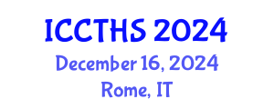 International Conference on Counter Terrorism and Human Security (ICCTHS) December 16, 2024 - Rome, Italy