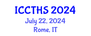 International Conference on Counter Terrorism and Human Security (ICCTHS) July 22, 2024 - Rome, Italy