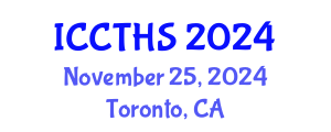 International Conference on Counter Terrorism and Human Security (ICCTHS) November 25, 2024 - Toronto, Canada