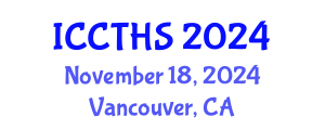 International Conference on Counter Terrorism and Human Security (ICCTHS) November 18, 2024 - Vancouver, Canada