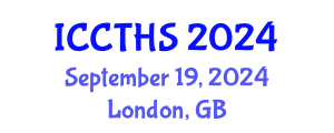 International Conference on Counter Terrorism and Human Security (ICCTHS) September 19, 2024 - London, United Kingdom