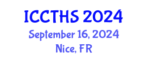 International Conference on Counter Terrorism and Human Security (ICCTHS) September 16, 2024 - Nice, France