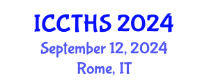 International Conference on Counter Terrorism and Human Security (ICCTHS) September 12, 2024 - Rome, Italy
