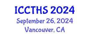 International Conference on Counter Terrorism and Human Security (ICCTHS) September 26, 2024 - Vancouver, Canada