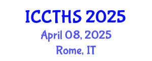 International Conference on Counter Terrorism and Human Security (ICCTHS) April 08, 2025 - Rome, Italy