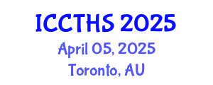 International Conference on Counter Terrorism and Human Security (ICCTHS) April 05, 2025 - Toronto, Australia