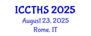 International Conference on Counter Terrorism and Human Security (ICCTHS) August 23, 2025 - Rome, Italy