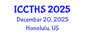 International Conference on Counter Terrorism and Human Security (ICCTHS) December 20, 2025 - Honolulu, United States