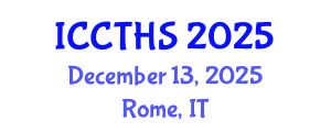 International Conference on Counter Terrorism and Human Security (ICCTHS) December 13, 2025 - Rome, Italy