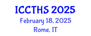 International Conference on Counter Terrorism and Human Security (ICCTHS) February 18, 2025 - Rome, Italy