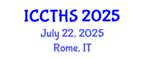 International Conference on Counter Terrorism and Human Security (ICCTHS) July 22, 2025 - Rome, Italy
